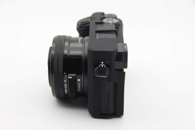 BolinUS A6400 Case, BolinUS Fullbody Ultra-Thin Lightweight Rubber Soft Silicone Housing Case Bag Cover for Sony Alpha A6300 A6400 (Black) - Image 3